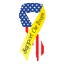 Ribbon Tagnet™ - Support Our Troops stars/stripes thumbnail